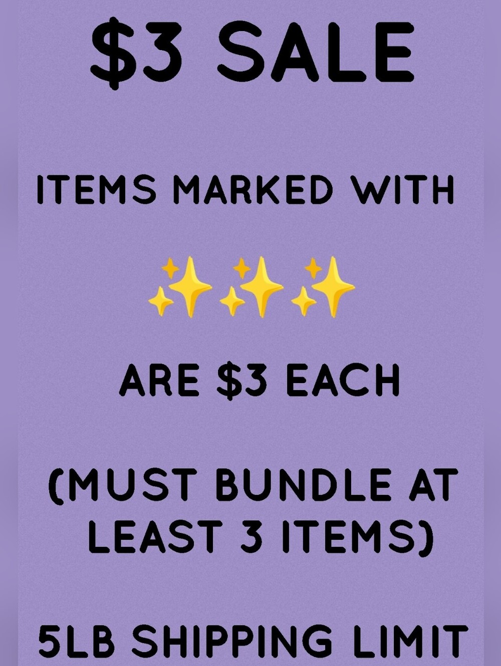 ✨✨✨ $3 SALE ✨✨✨